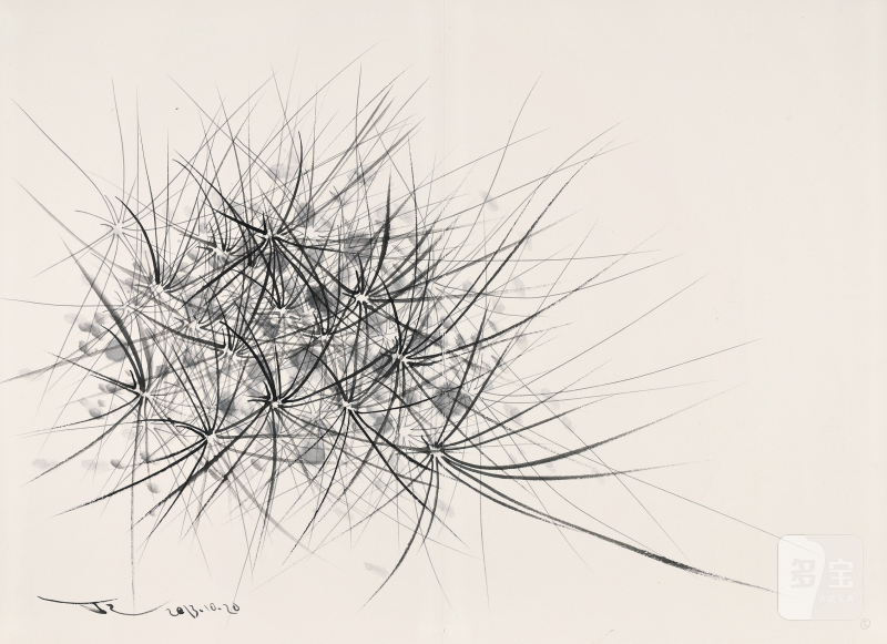 丁乙 DING YI (b.1962) 十字草No.1 Clover No.1 - 图2